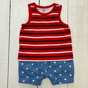Baby Gap Boys Onesie Romper Stars and Stripes 0-3 months